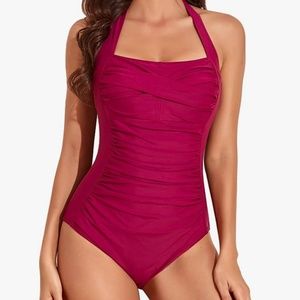dark red swimsuit size medium